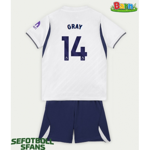 Tottenham Hotspur Archie Gray #14 Hemmaställ Barn 2026-27 Kortärmad (+ Korta byxor)